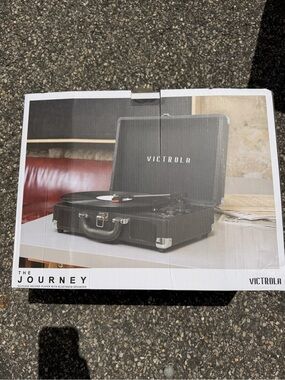 Victrola The Journey Portable Suitcase Turntable - Black
